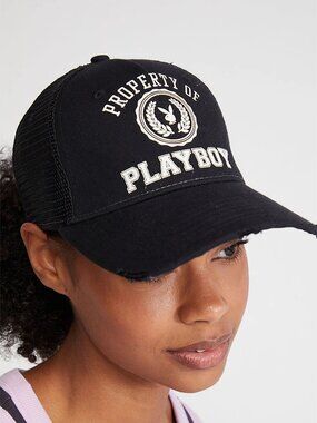 Pacsun Playboy By PacSun Property Of Trucker Hat Black